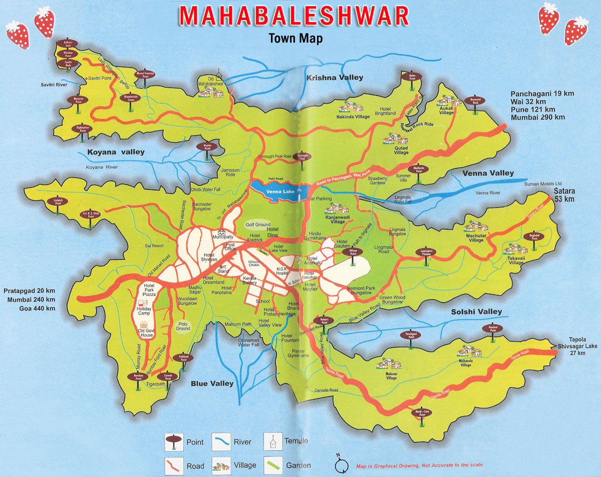 Mahabaleshwar Town Map